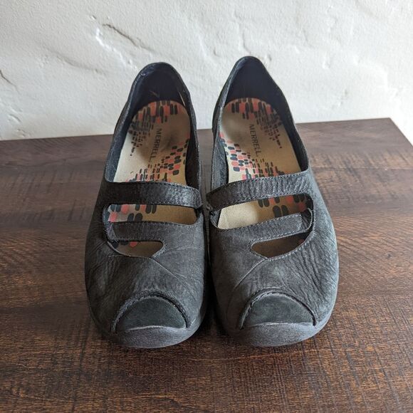 Merrell Women's Gabriella Mary Jane Style Wedge Shoes - Picture 3 of 7